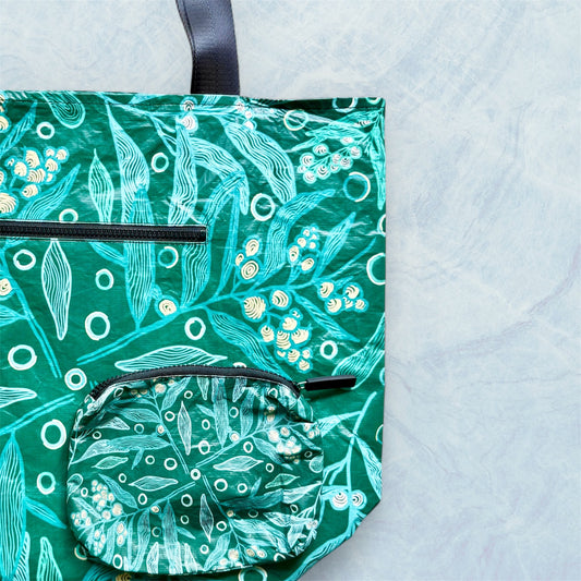 ‘Where the Bush Breathes’ - Recycled Plastic Tote & Pouch