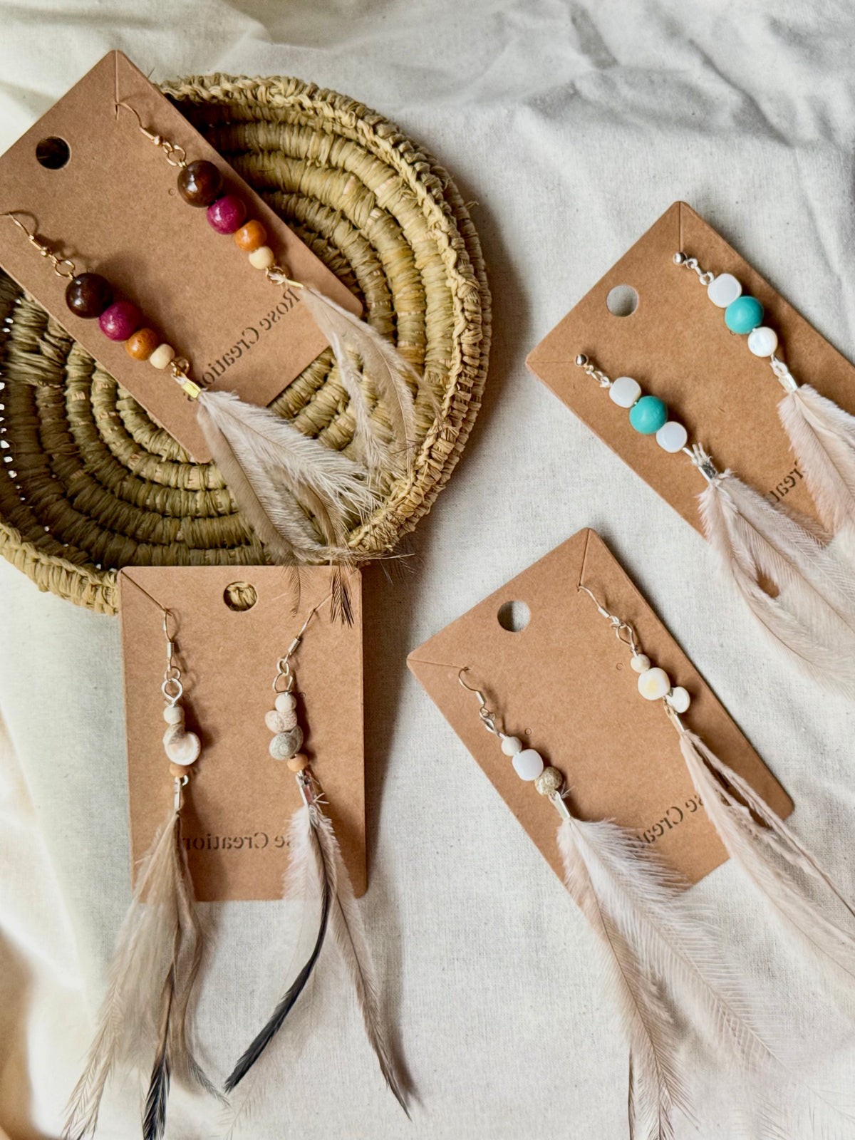 Emu Feather Earrings