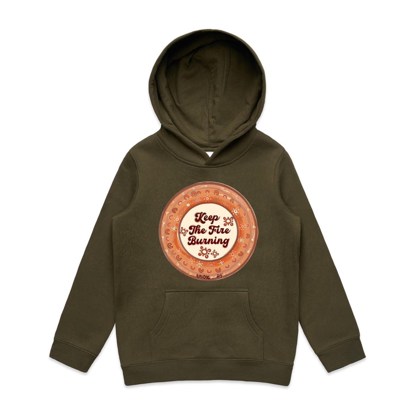 Junior Keep the Fire Burning Pocket Hoodie Sweatshirt