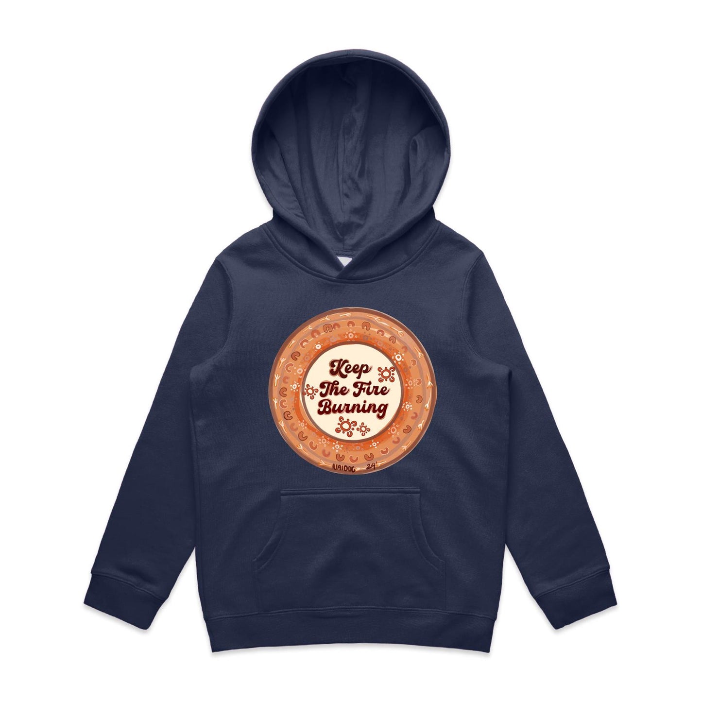 Junior Keep the Fire Burning Pocket Hoodie Sweatshirt