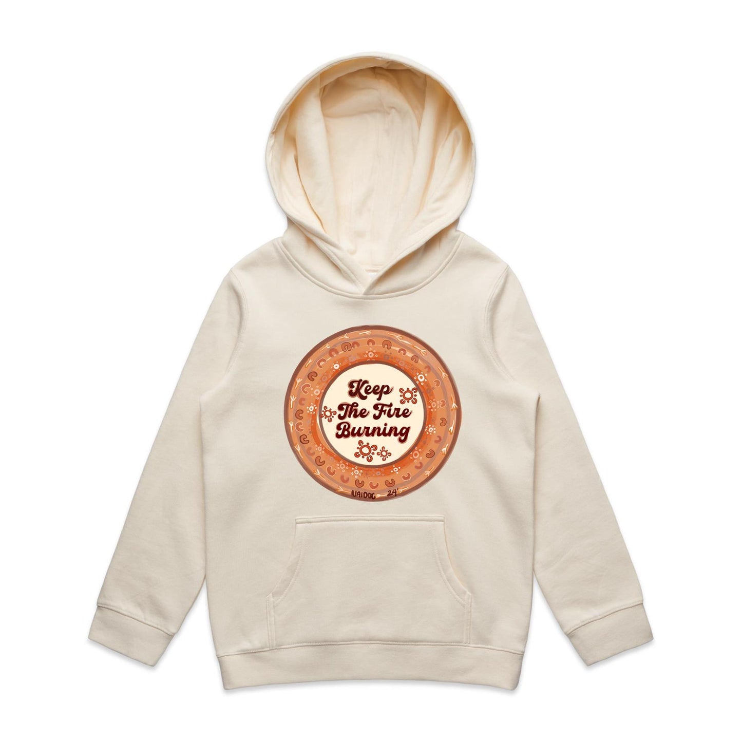 Junior Keep the Fire Burning Pocket Hoodie Sweatshirt