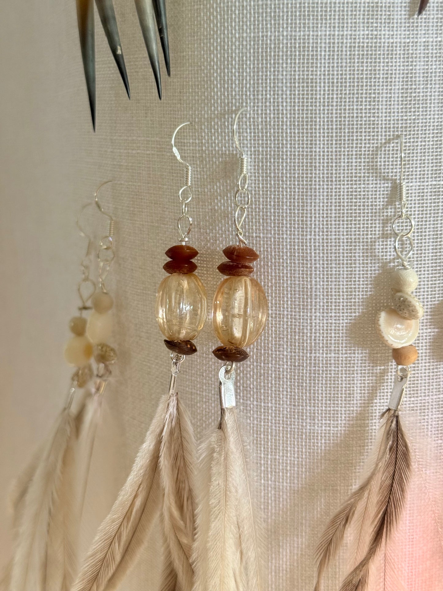 Emu Feather Earrings