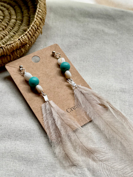 Emu Feather Earrings