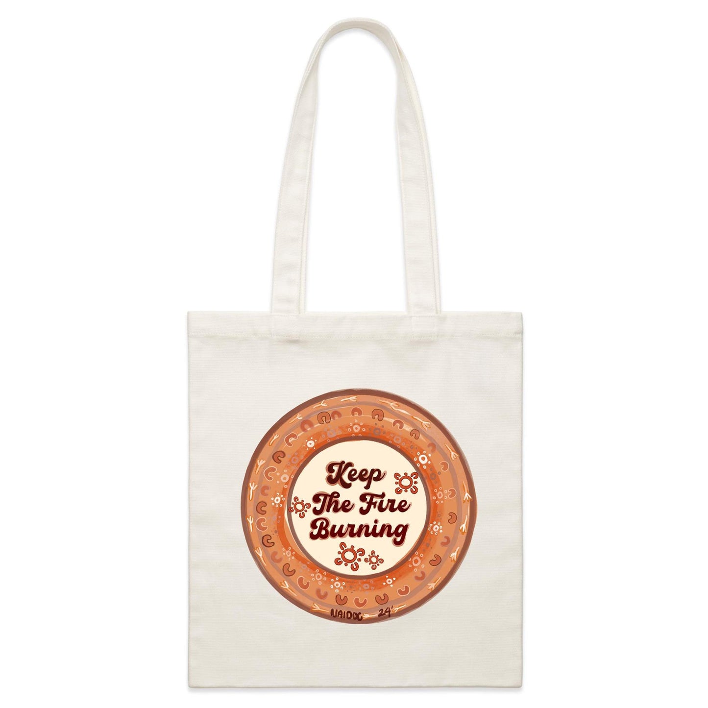 Keep the Fire Burning Canvas Tote Bag